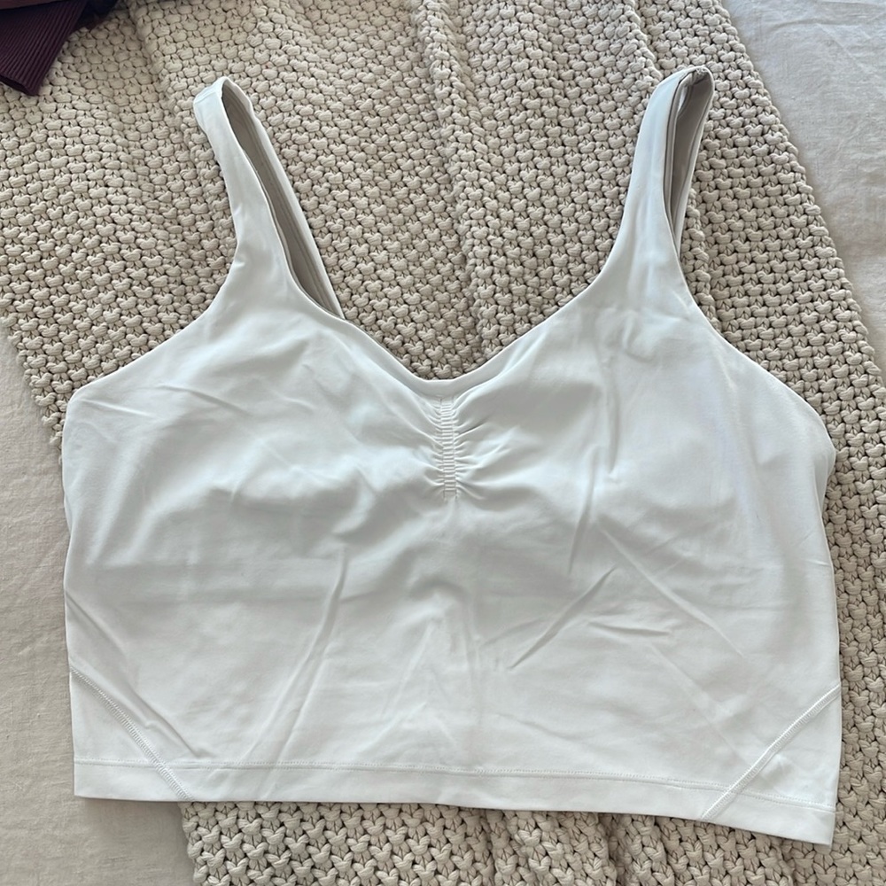 Lululemon Align Cropped Ruched Tank Top